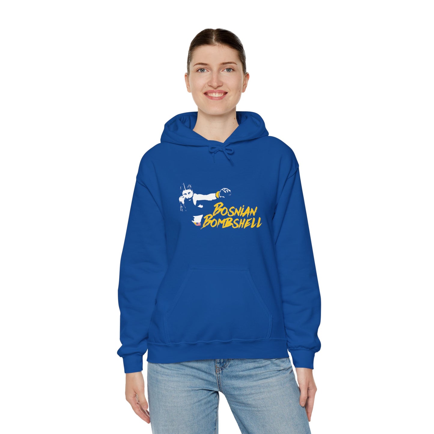 Unisex Heavy Blend™ Bosnian Bombshell Hooded Sweatshirt