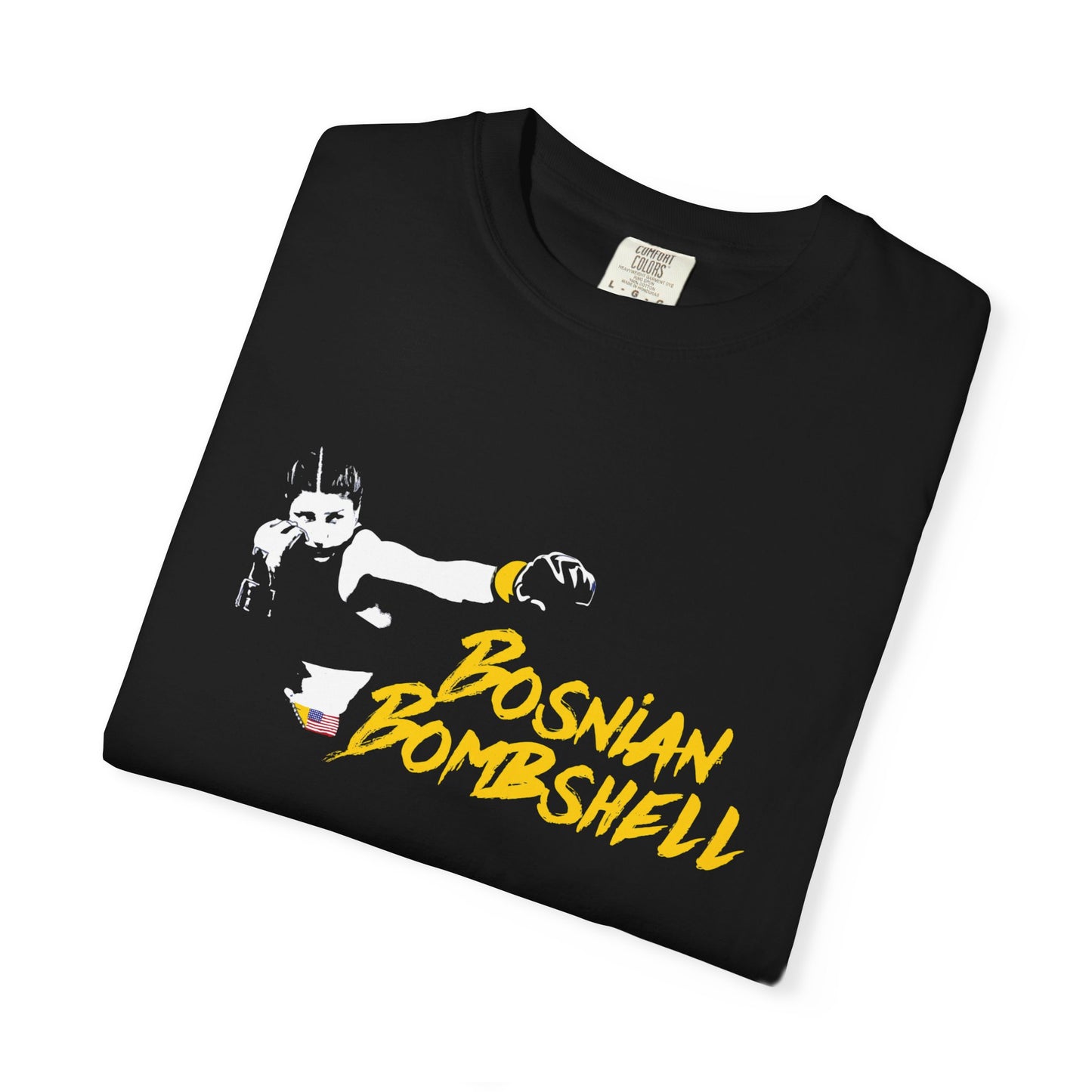 T-Shirt Bosnian Bombshell Nejra Repp Fighter MMA Unisex Garment-Dyed