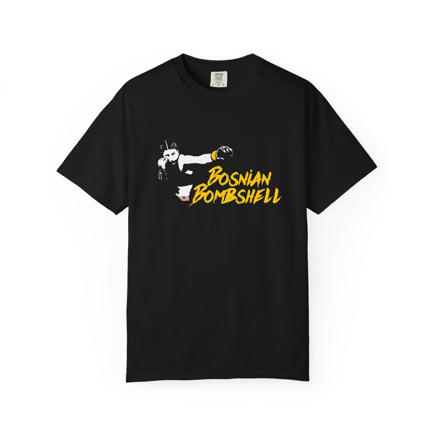 T-Shirt Bosnian Bombshell Nejra Repp Fighter MMA Unisex Garment-Dyed