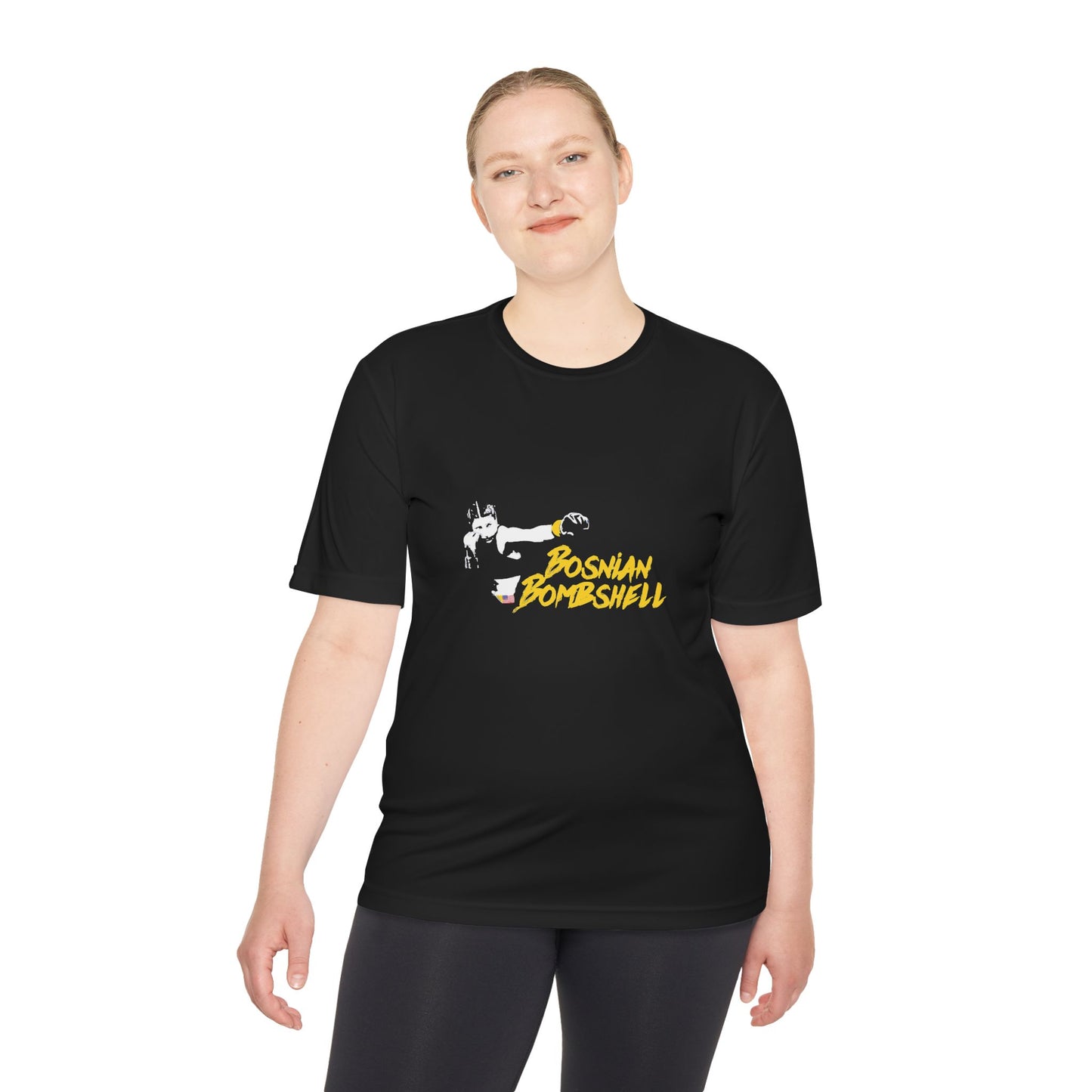 Bosnian Bombshell Unisex Moisture Wicking Tee