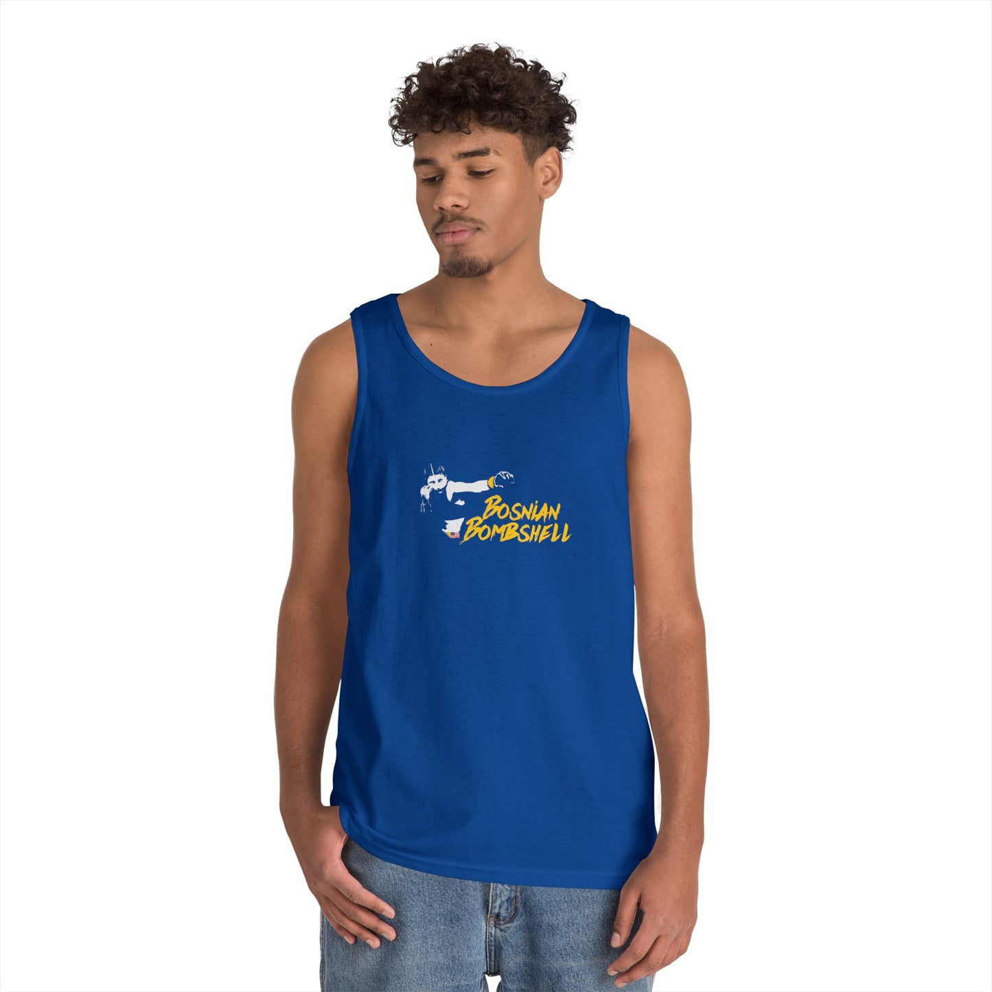 Bosnian Bombshell Unisex Heavy Cotton Tank Top