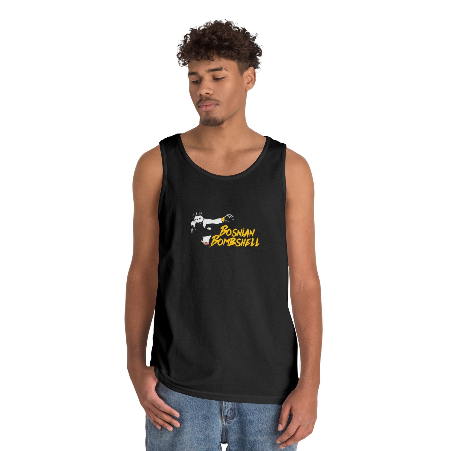 Bosnian Bombshell Unisex Heavy Cotton Tank Top